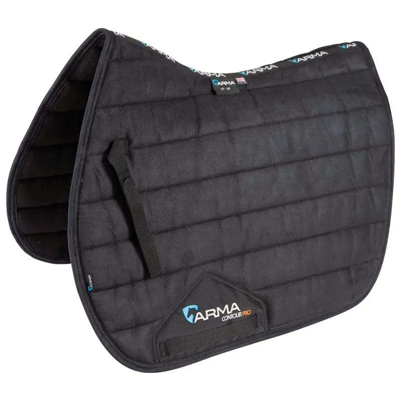 Shires ARMA High Wither Suede Comfort Pad - Black